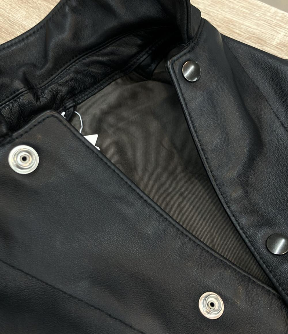 美品 UNITED ARROWS レザージャケット  タグ付き シープスキンレザーカバーオール 1125-699-7740-0930 メンズ SIZE S ユナイテッドアローズ