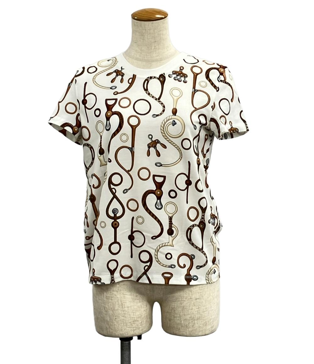 美品 エルメス 半袖Tシャツ パノプリ・トゥ・キュイール レディース SIZE 34 (S) HERMES