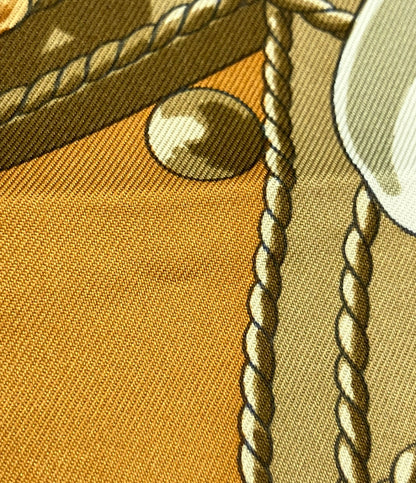 HERMES スカーフ カレ90 シルク100% アフリカのスプーン レディース エルメス