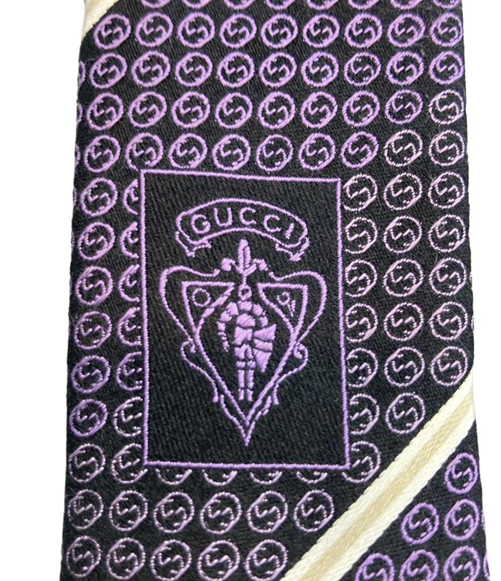 グッチ ネクタイ シルク100% 総柄 メンズ GUCCI