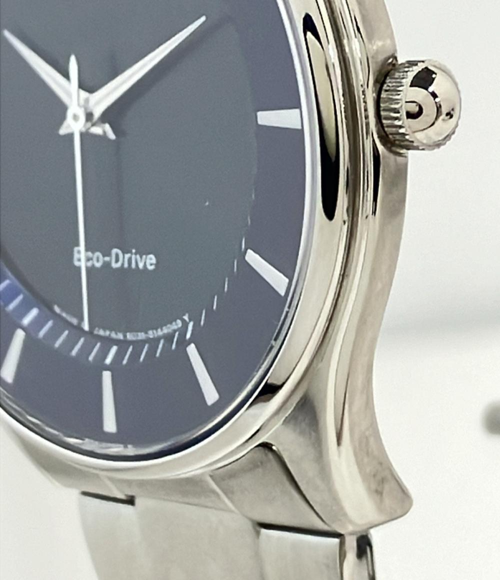 極美品　CITIZEN　シチズン　E031　ブラック　シルバー　ソーラー　腕時計 CITIZEN COLLECTION シチズン エコドライブ ソーラー 腕時計 メンズ