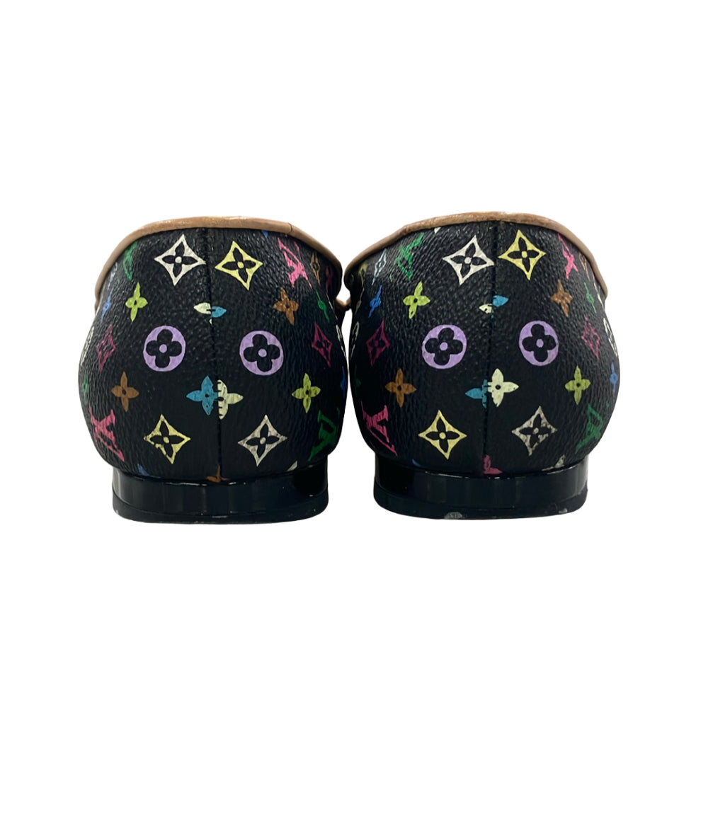 LOUIS VUITTON パンプス モノグラム マルチカラー フラワーモチーフ