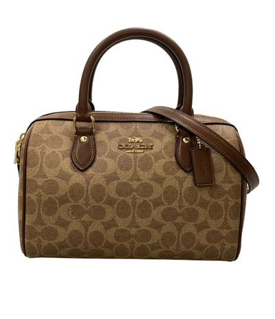 美品 COACH 2WAY ハンドバッグ ショルダーバッグ 斜め掛け シグネチャー CV961 レディース コーチ