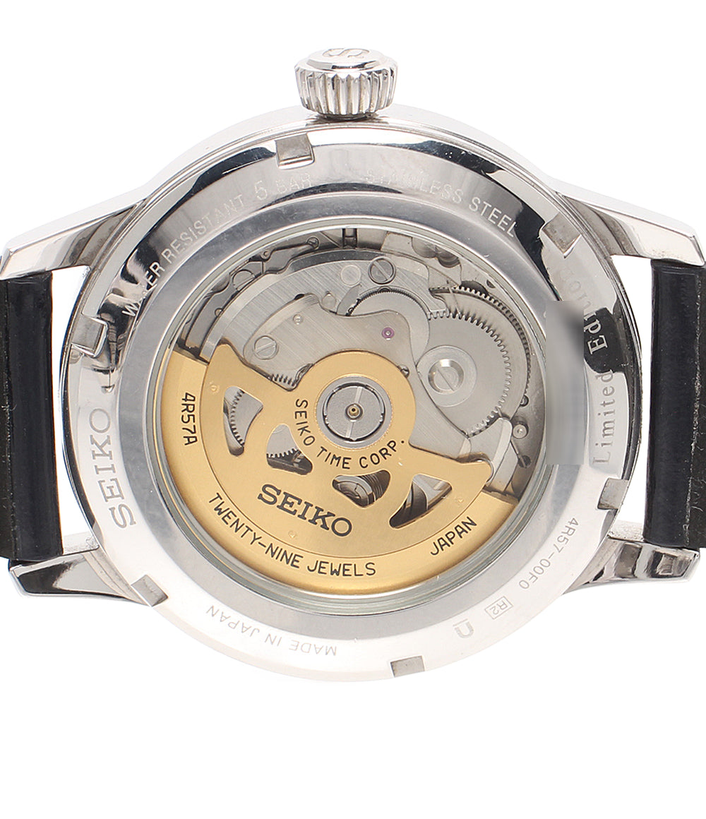 SEIKO 腕時計 SARY087 プレサージュ 自動巻き ネイビー 4R57-00F0 メンズ セイコー