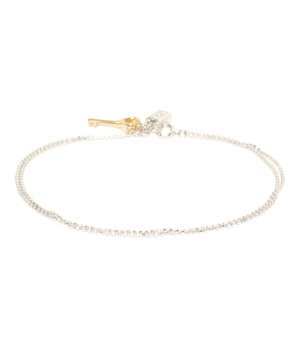 ヨンドシー 2連ブレスレット K18WG キー＆ロック レディース 4℃