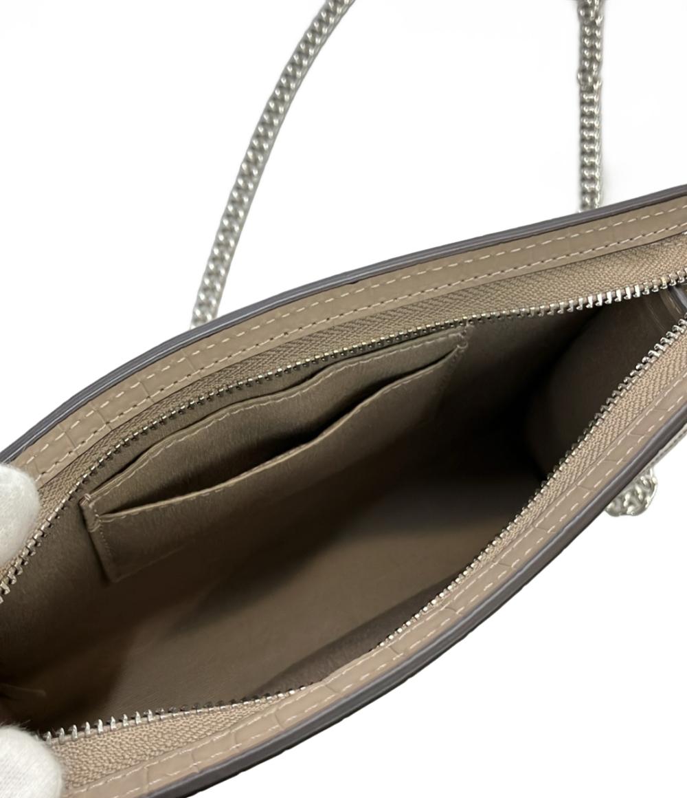 コーチ チェーンショルダーバッグ スリム クロスボディ レザー 斜め掛け クロコ型押し CR237 レディース COACH