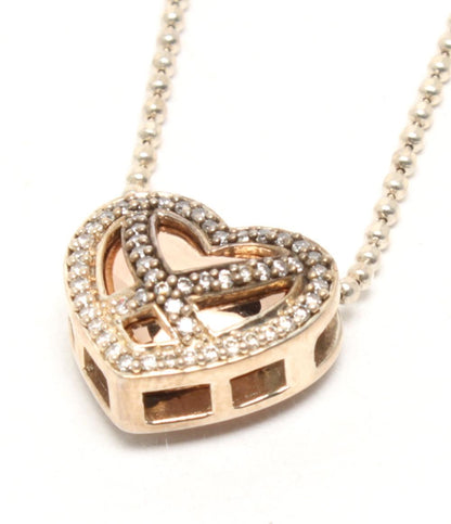 Folli Follie ネックレス SV925 ハートモチーフ リバーシブル レディース フォリフォリ