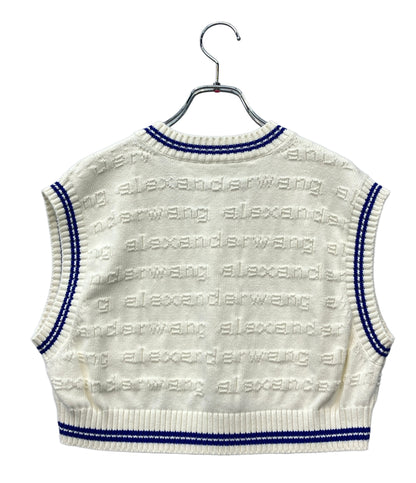 美品 Alexander Wang クロップドニットベスト 1KC3231051 レディース SIZE S アレキサンダーワン