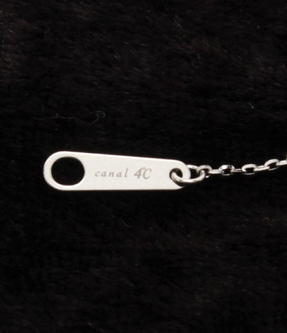 美品 カナルヨンドシー ネックレス K18WG ダイヤ レディース canal4℃