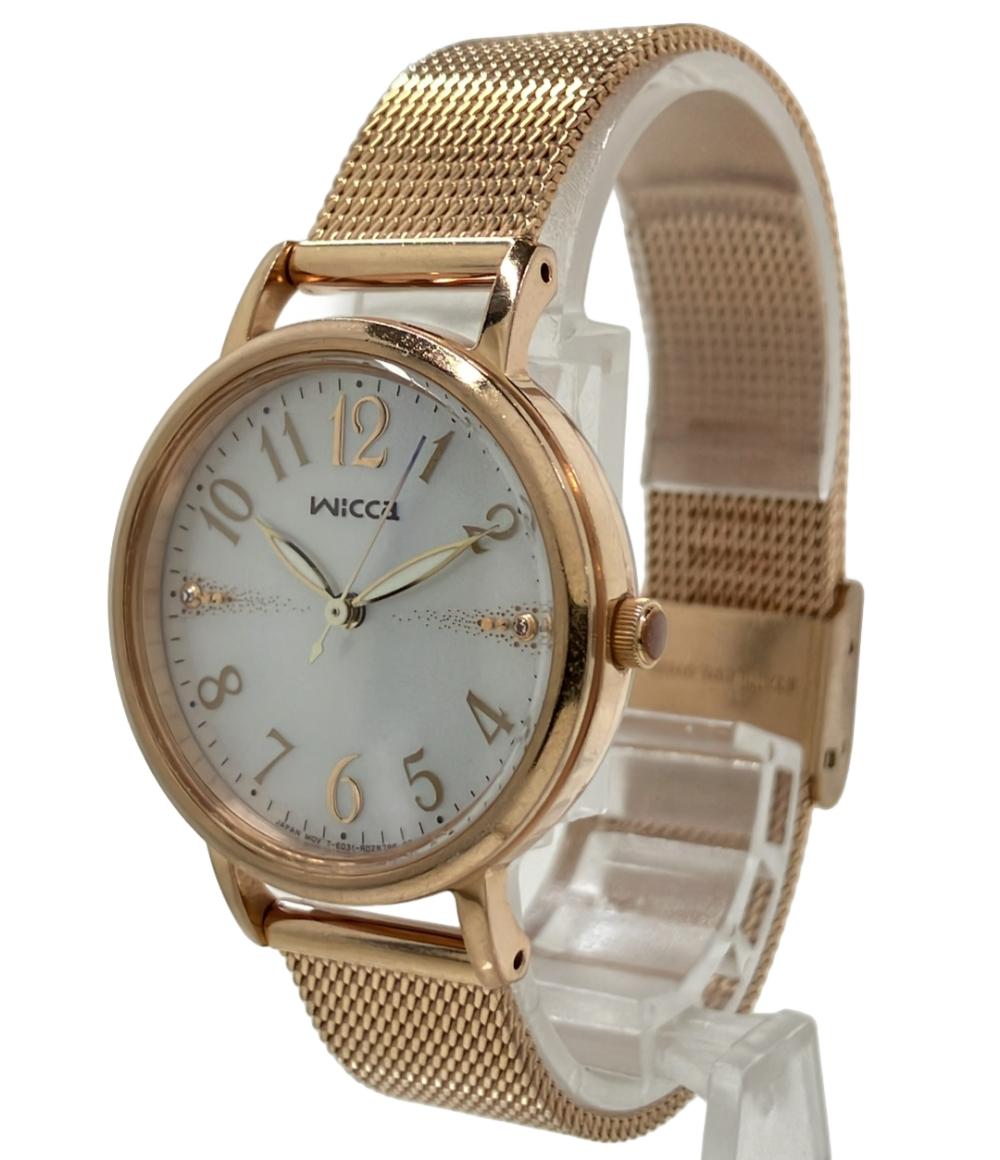 シチズン ③-7  602 CITIZEN腕時計 ウィッカ wicca ソーラー シルバー e レディース