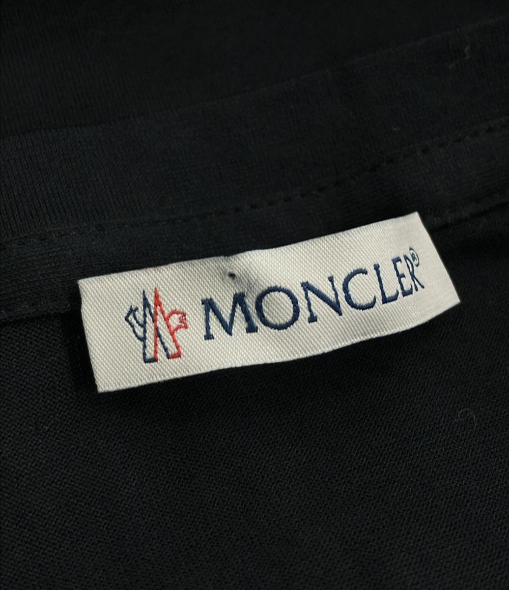 MONCLER 半袖Tシャツ 肩ロゴワッペン E10938086261 V8002 レディース SIZE L モンクレール