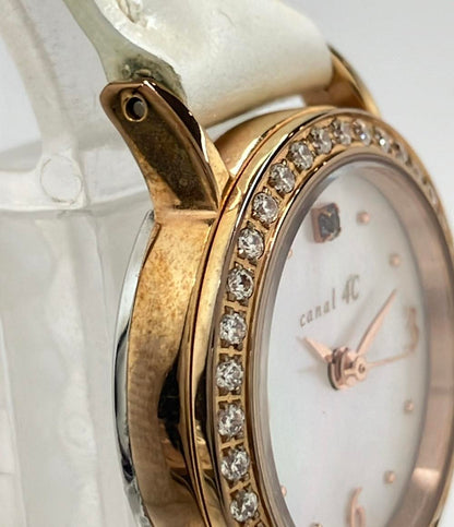 canal4℃ 腕時計 クオーツ シェル レディース カナルヨンドシー