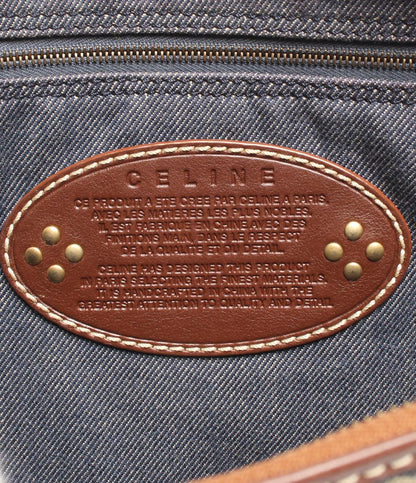CELINE ショルダーバッグ 斜め掛け デニム マカダム レディース セリーヌ