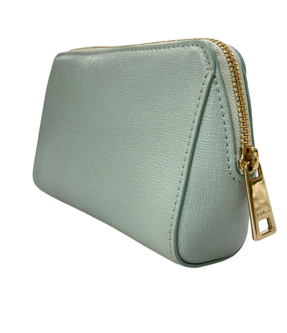 美品 FURLA ポーチ コスメポーチ レザー レディース フルラ
