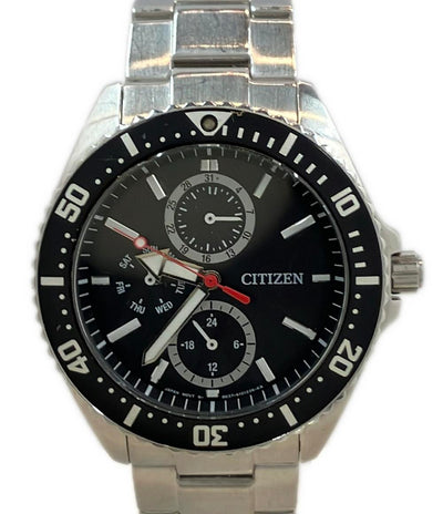 CITIZEN 腕時計 インディペンデント ソーラー ブラック 8637-S068339 メンズ シチズン