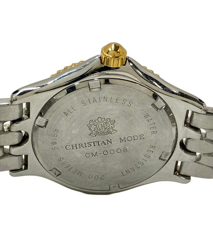 CHRISTIAN MODE 腕時計 クオーツ ブラック CM-0008 メンズ クリスチャンモード