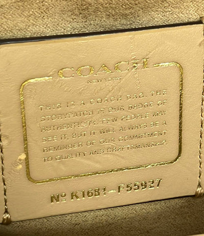 コーチ 2way クロコ型押しレザーハンドバッグ ショルダーバッグ 斜め掛け F55927 レディース COACH