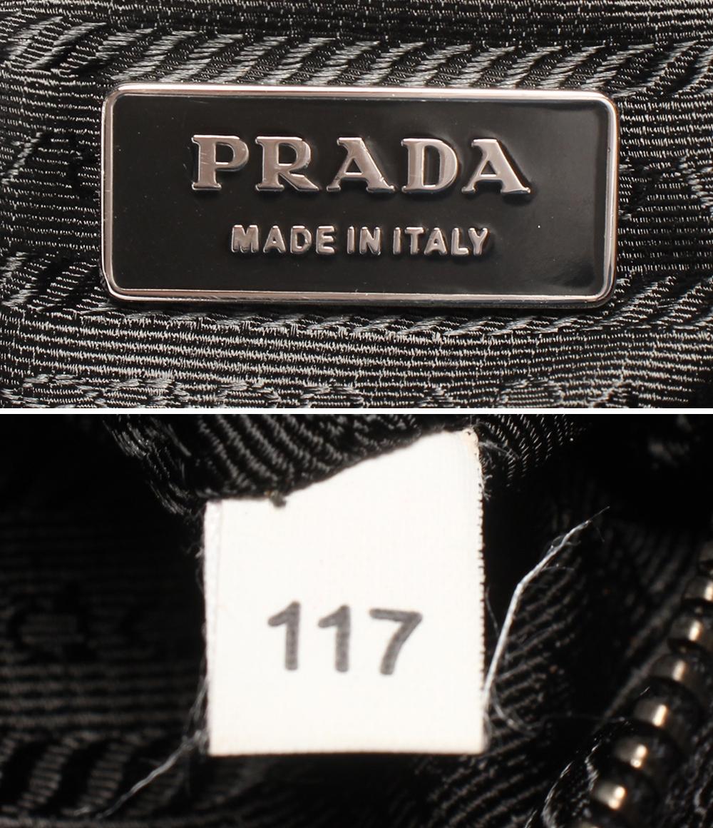 PRADA ワンショルダーバッグ 肩掛け レザー ナイロン 三角プレート レディース プラダ
