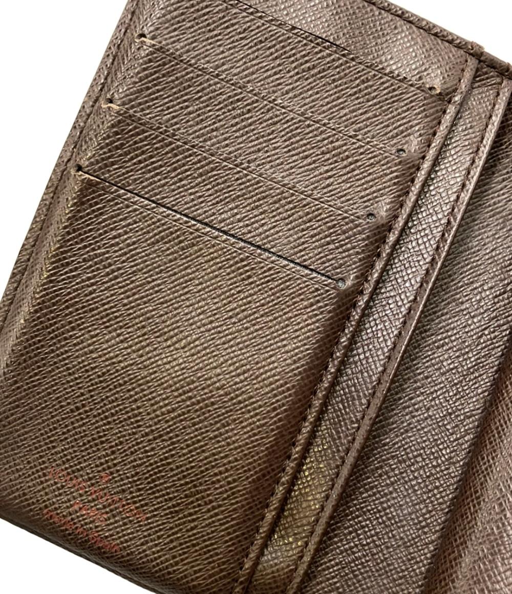 LOUIS VUITTON 二つ折り財布 ポルトモネ ビエ ヴィエノワ ダミエ エベヌ N61663 レディース ルイ・ヴィトン