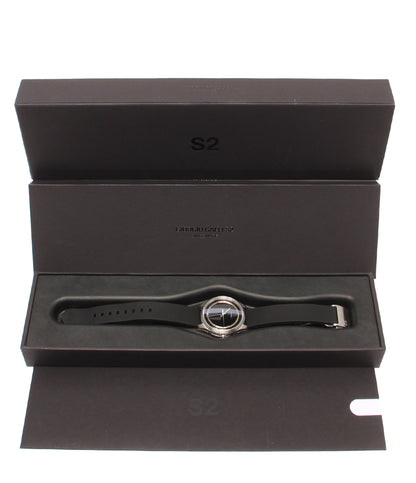 美品 TIMEX 腕時計 ジョルジオガリ S2 自動巻き ブラック TW2W12700 メンズ タイメックス