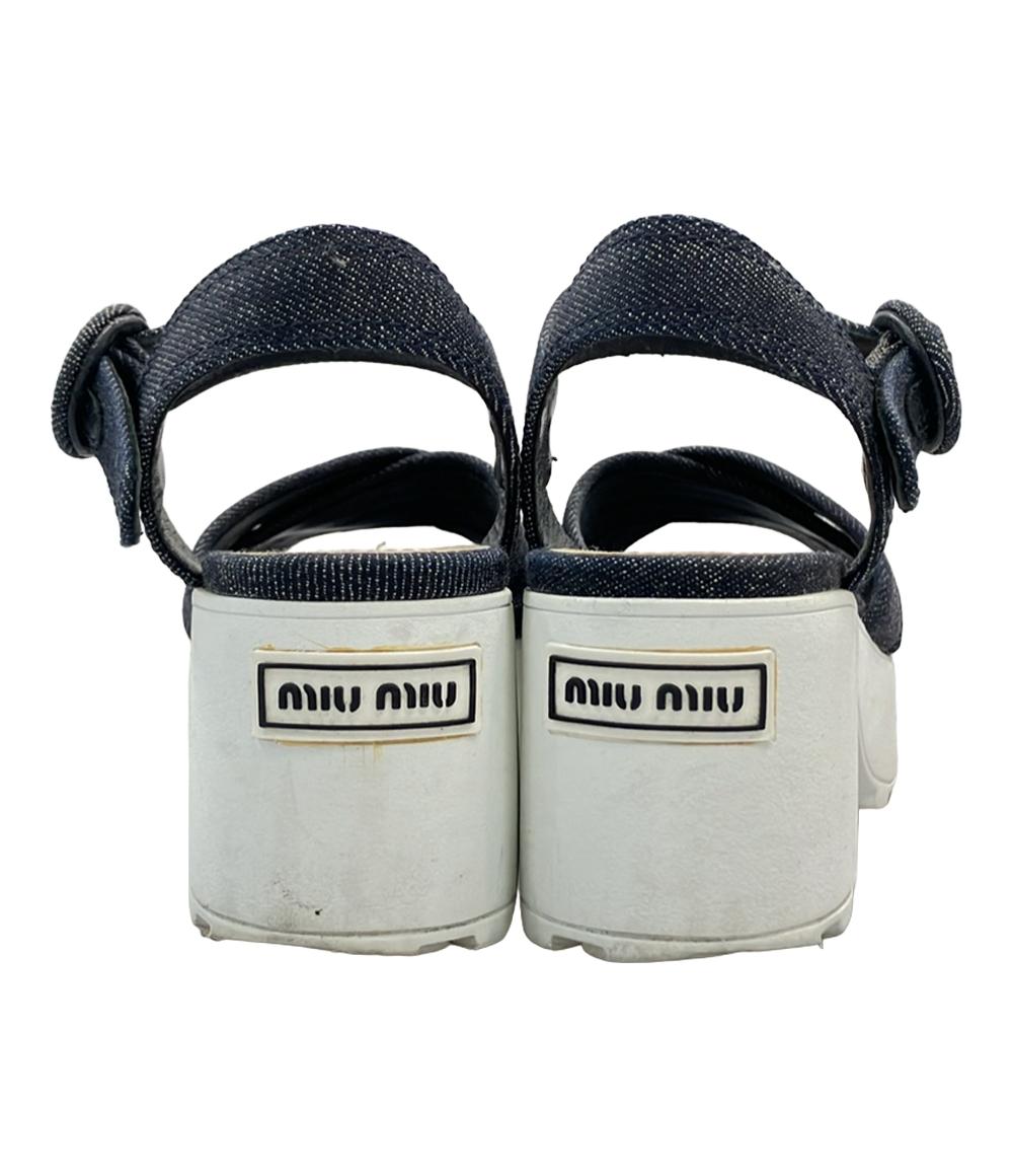 ミュウ ミュウ クロスサンダル レディース SIZE 36 1/2 (M) Miu Miu