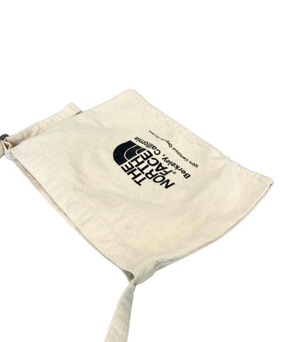 美品 ザ・ノースフェイス ショルダーバッグ 斜め掛け オーガニックコットン ロゴ メンズ THE NORTH FACE