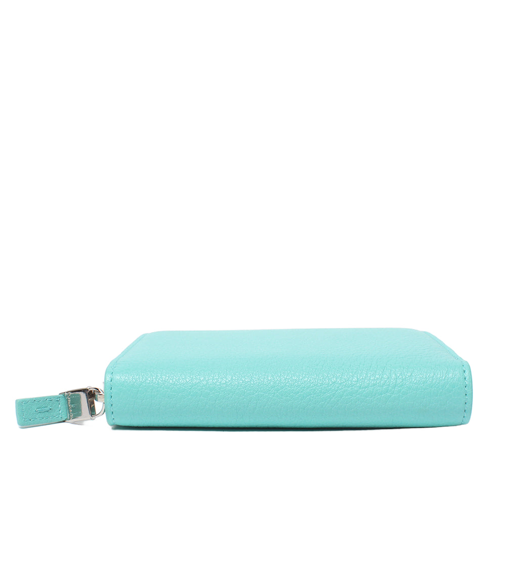 美品 Tiffany & Co. ラウンドファスナー二つ折り財布 レディース ティファニー