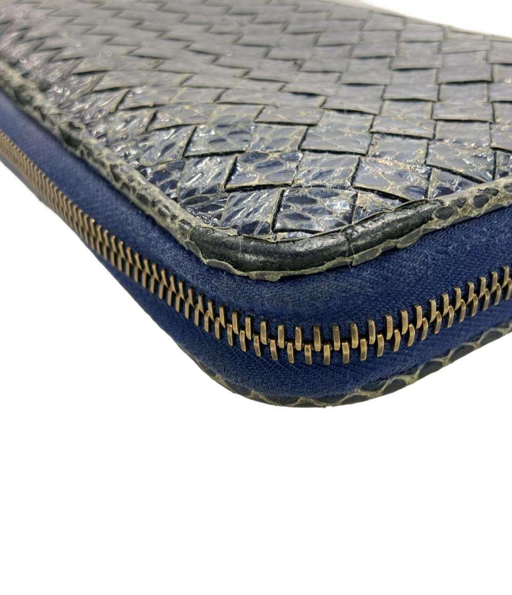 BOTTEGA VENETA ラウンドファスナー長財布 イントレチャート