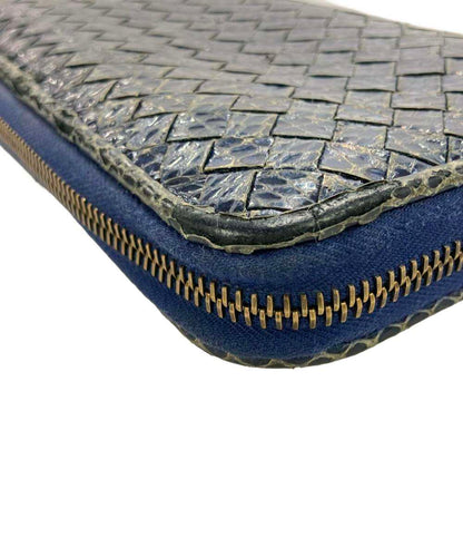 BOTTEGA VENETA ラウンドファスナー長財布 イントレチャート レディース ボッテガ・ヴェネタ