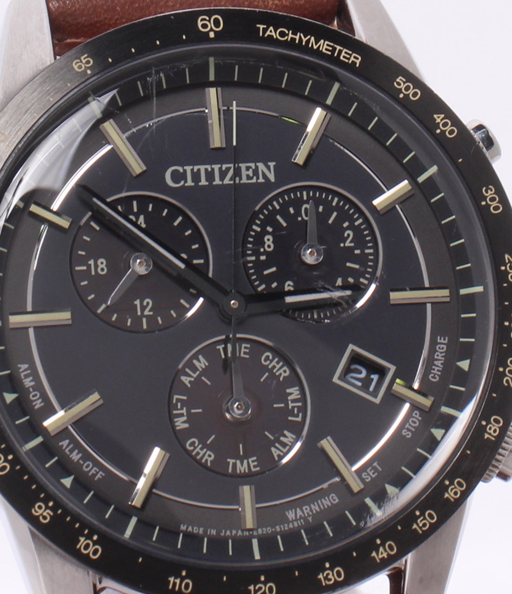 CITIZEN 腕時計 ソーラー ネイビー E820-S086353 メンズ シチズン