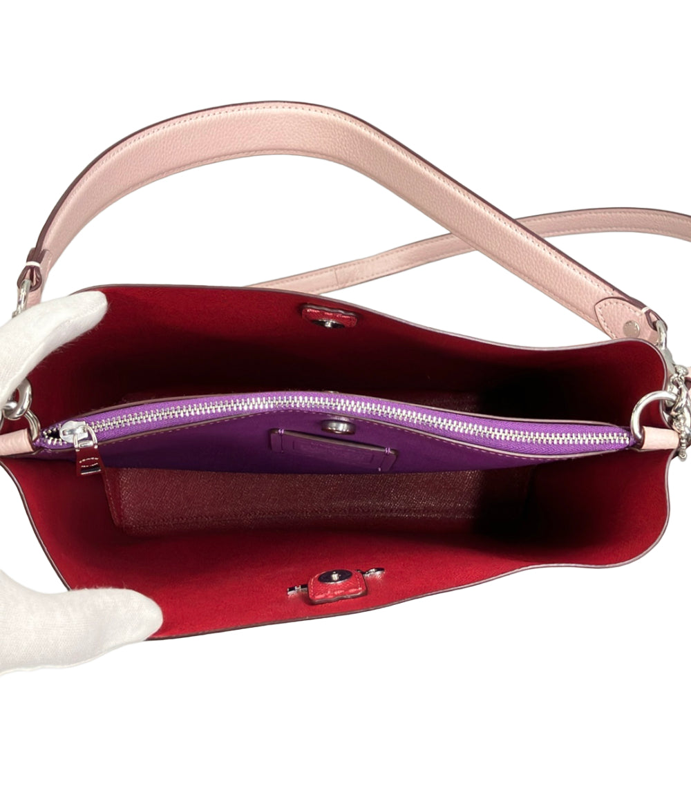 COACH ショルダーバッグ バケットバッグ 2WAY 肩掛け 斜め掛け レザー CA214 レディース コーチ