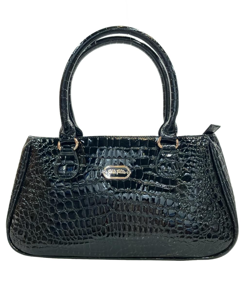 フォリフォリ ハンドバッグ クロコ型押し レディース Folli Follie