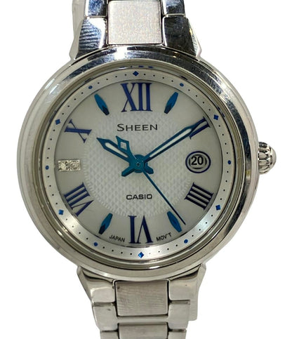 CASIO 腕時計 SHEEN シーン ソーラー シルバー SHE-4516 レディース カシオ
