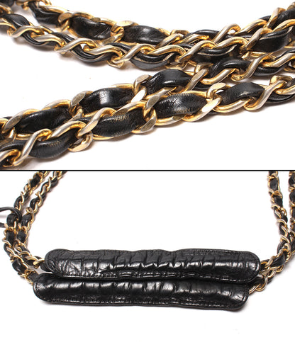 CHANEL チェーンショルダーバッグ トートバッグ ゴールド金具 ラムスキン 0番台 肩掛け マトラッセ レディース シャネル