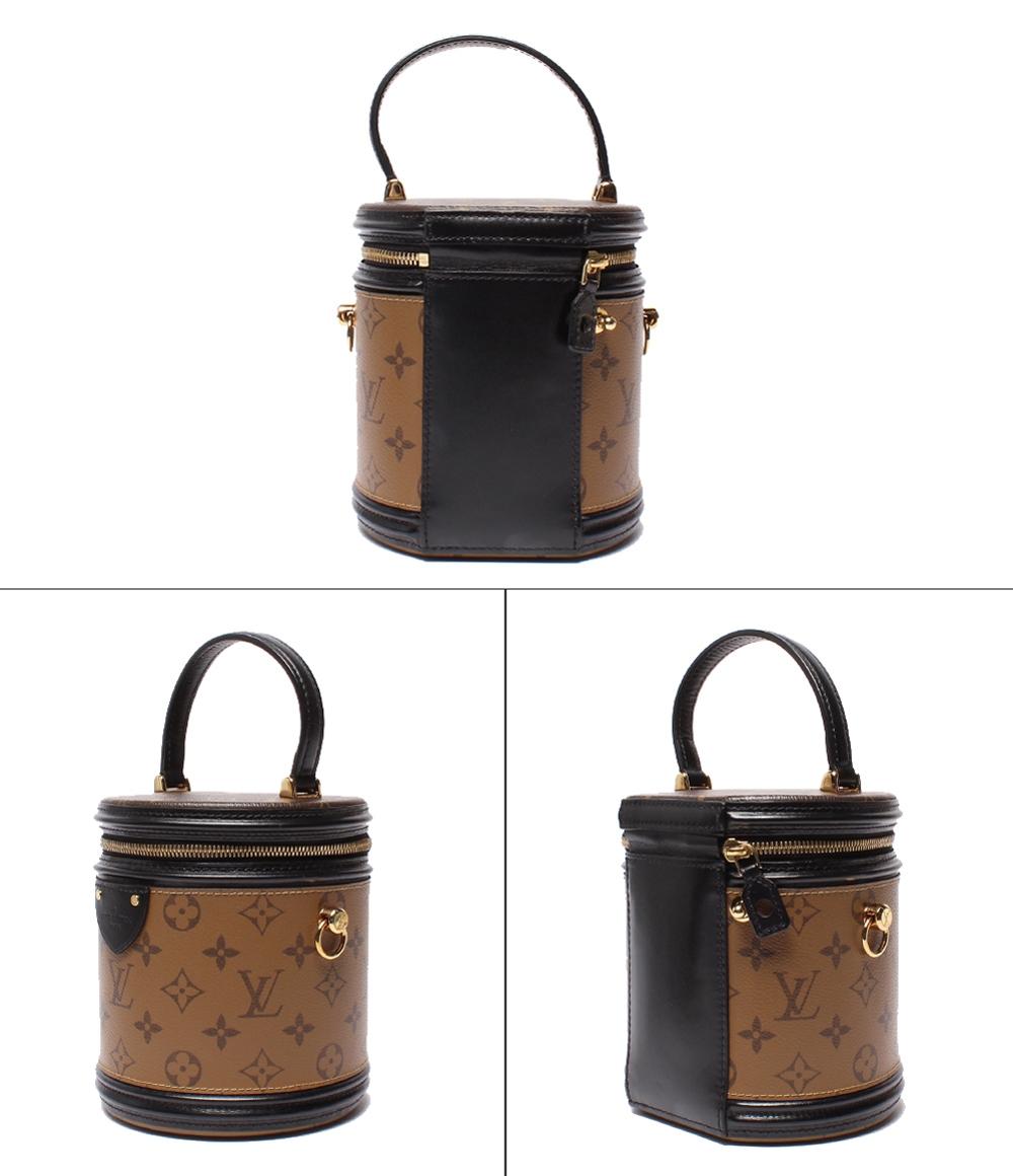 美品 ルイヴィトン 2way ハンドバッグ ショルダーバッグ 肩掛け 斜め掛け カンヌ モノグラムリバース M43986 レディース ルイヴィトン