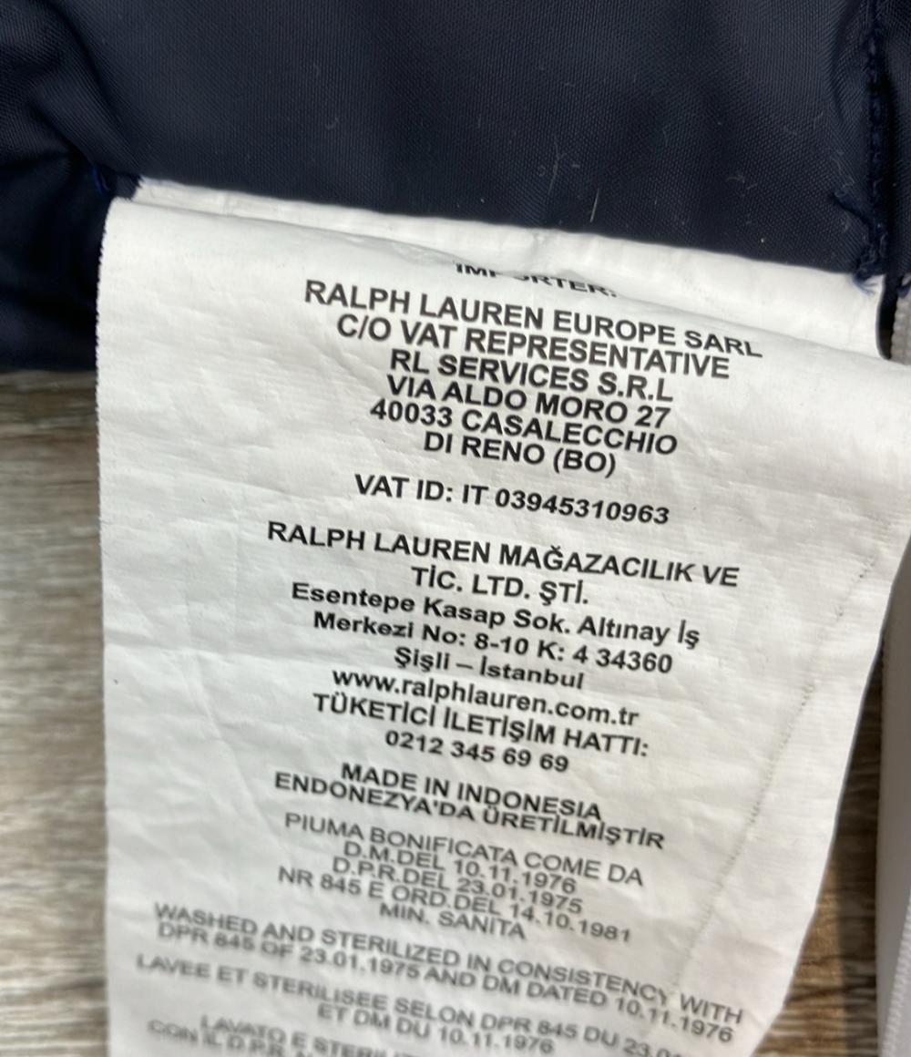 POLO RALPH LAUREN ダウンベスト ポニー刺繍 フード取り外し可能 裾ドローコード フロントポケット スナップボタン ジップ レディース SIZE M