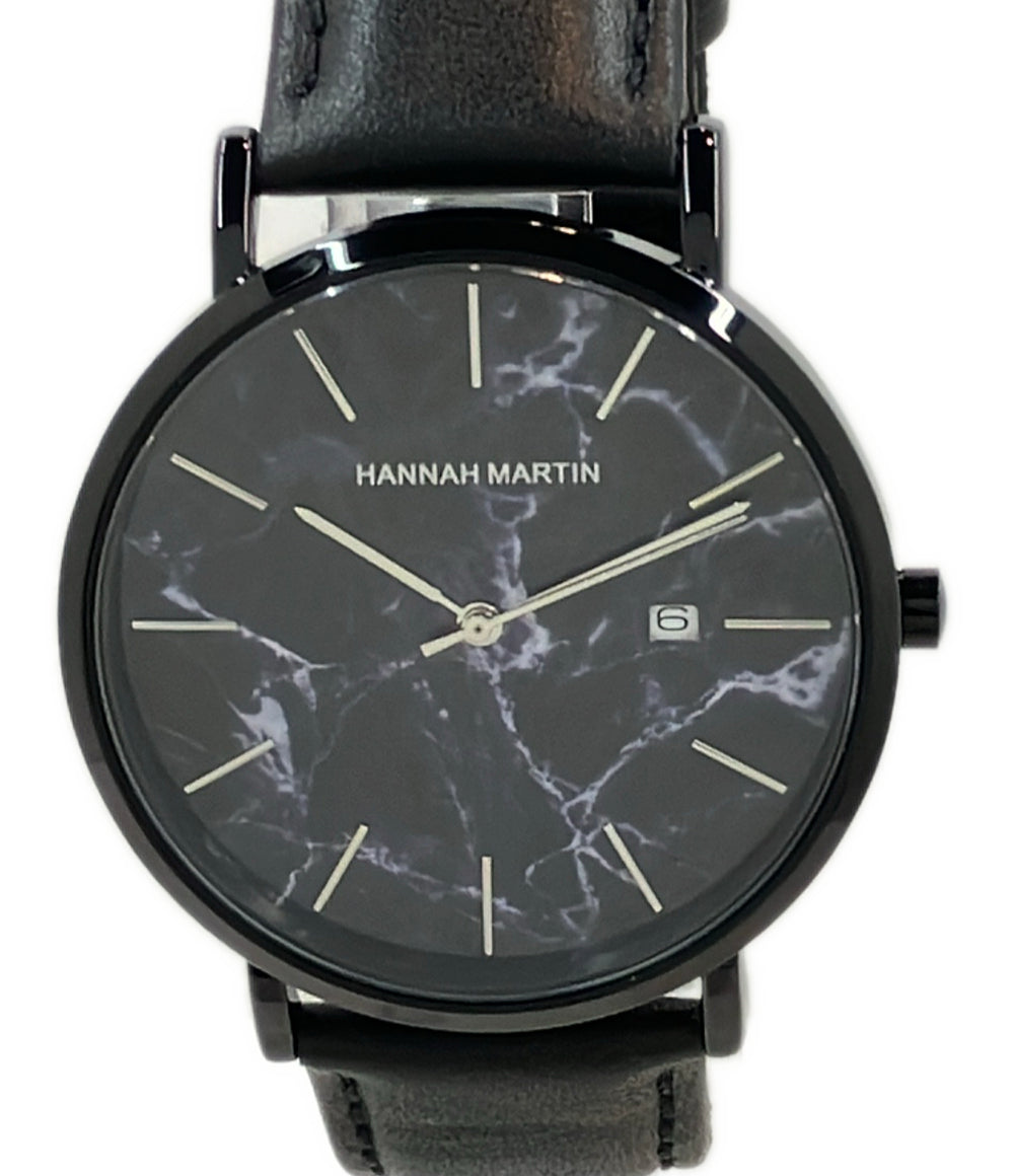美品 HANNAH MARTIN 腕時計 クオーツ HM-10101 メンズ ハンナマーティン