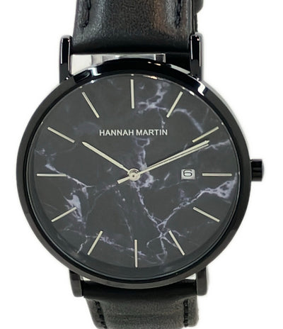 美品 HANNAH MARTIN 腕時計 クオーツ HM-10101 メンズ ハンナマーティン