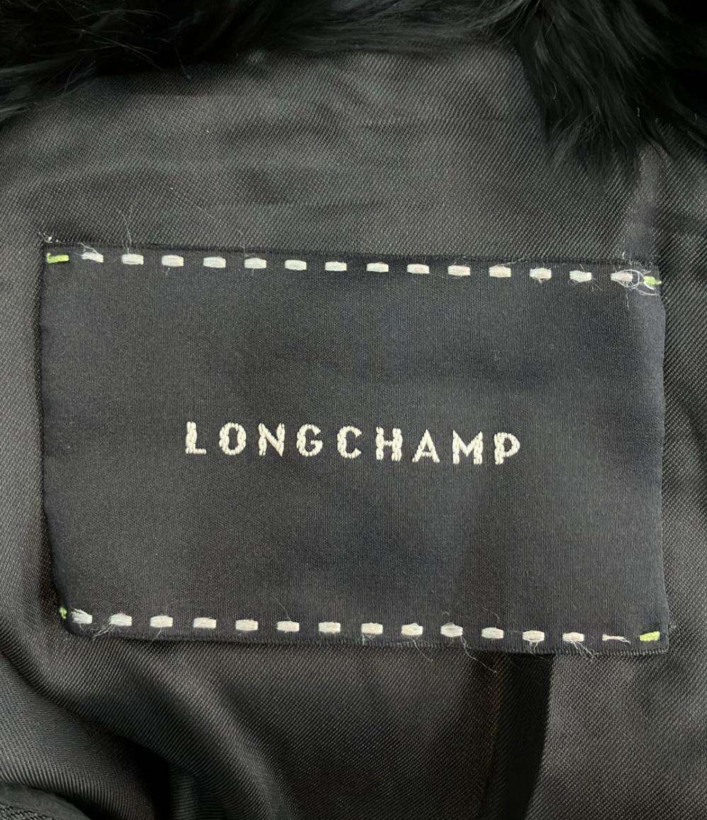 Longchamp レザーナイロン切替 ジャケット レディース ロンシャン