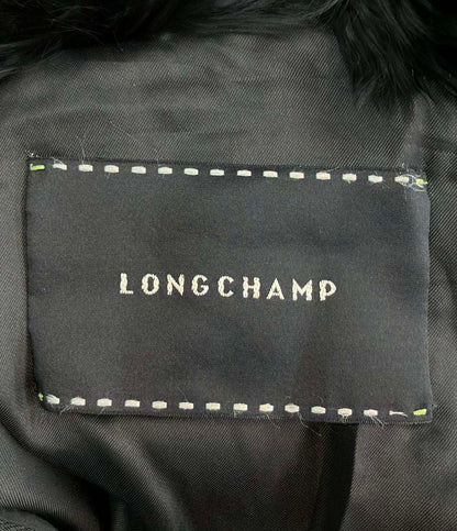 Longchamp レザーナイロン切替 ジャケット レディース ロンシャン