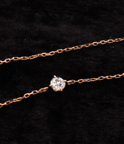 美品 ete ブレスレット K18PG ダイヤ 0.10ct レディース エテ