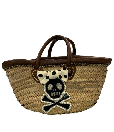 ミュベール カゴバッグ ドクロ リボン レディース MUVEIL