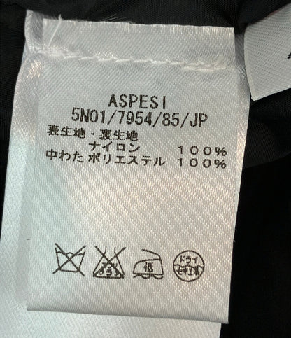 ASPESI ナイロンジャケット M-65フィールドジャケット フード収納取り外し可能 ダブルジップ スナップボタン 撥水 MINIFIELD VENTO メンズ SIZE M