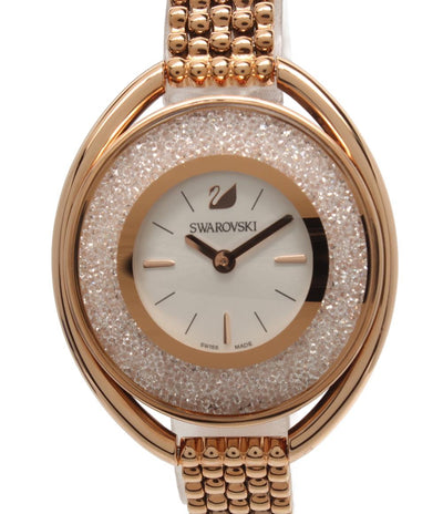 美品 SWAROVSKI 腕時計 クオーツ レディース スワロフスキー