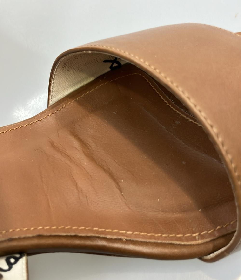 Salvatore Ferragamo レザーストラップサンダル レディース SIZE 7 1/2 (XL) サルヴァトーレフェラガモ