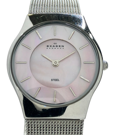 SKAGEN 腕時計 クオーツ ピンク レディース スカーゲン
