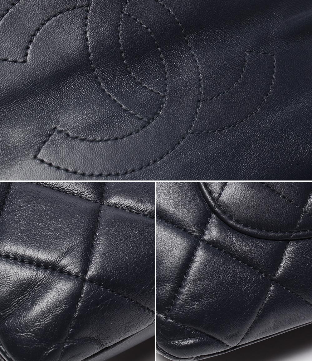 CHANEL 2wayチェーンショルダーバッグ ハンドバッグ 肩掛け ゴールド金具 ラムスキン マトラッセ レディース シャネル