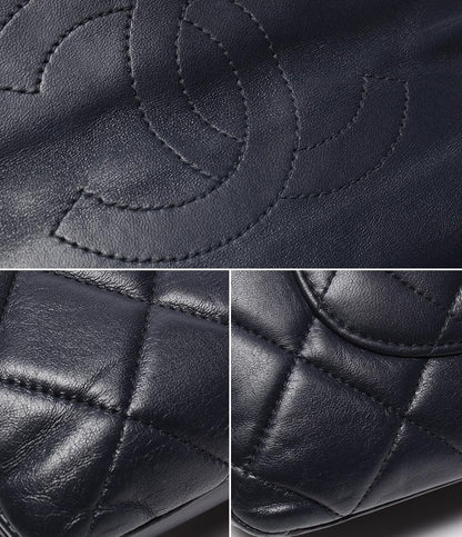 CHANEL 2wayチェーンショルダーバッグ ハンドバッグ 肩掛け ゴールド金具 ラムスキン マトラッセ レディース シャネル