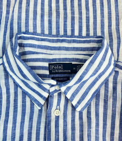 美品 POLO RALPH LAUREN 長袖シャツ ストライプ メンズ SIZE M ポロ・ラルフローレン