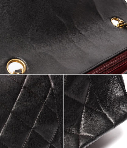 CHANEL チェーンショルダーバッグ マトラッセ ゴールド金具 ラムスキン シングル 斜め掛け ダイアナ25 レディース シャネル